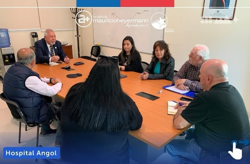 HOSPITAL DE ANGOL Y UNIÓN COMUNAL DE JUNTAS DE VECINOS URBANA SE REÚNEN PARA COORDINAR TRABAJO EN CONJUNTO
