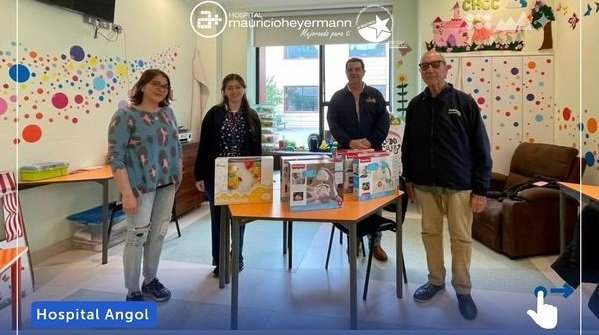 ROTARY CLUB ANGOL DONÓ LINDOS MÓVILES A PEDIATRÍA