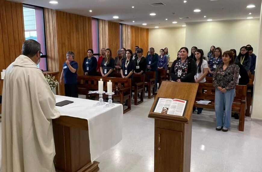 PASTORAL DE LA SALUD ORGANIZÓ MISA PARA FUNCIONARIOS DEL HOSPITAL
